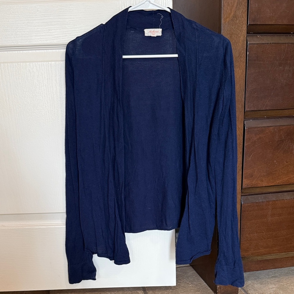 Ambiance Navy Blue Women's Cardigan
